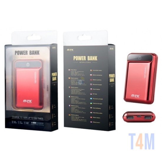 POWER BANK MTK K3632 10000MAH RED